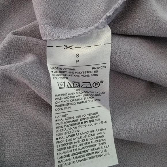 Banana Republic Blouse Gray Small - Picture 5 of 5